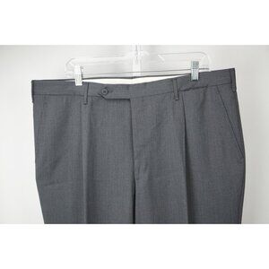 Rota Gray Black Twill 100% Wool Mens Dress Pants Sz 58 BRAND NEW